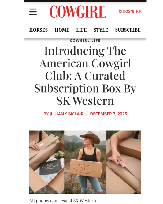 We’re Featured in COWGIRL Magazine!