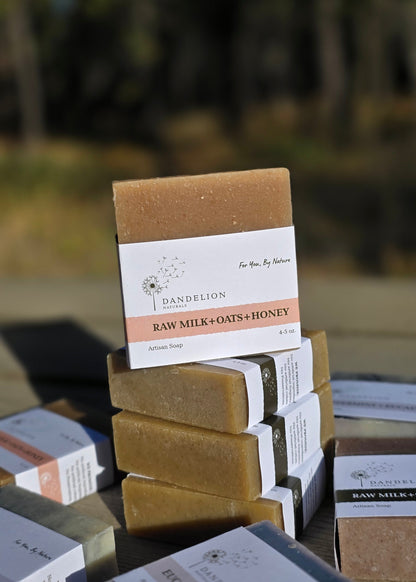 Raw Milk, Oats, & Honey Bar Soap | Soap for Sensitive Skin
