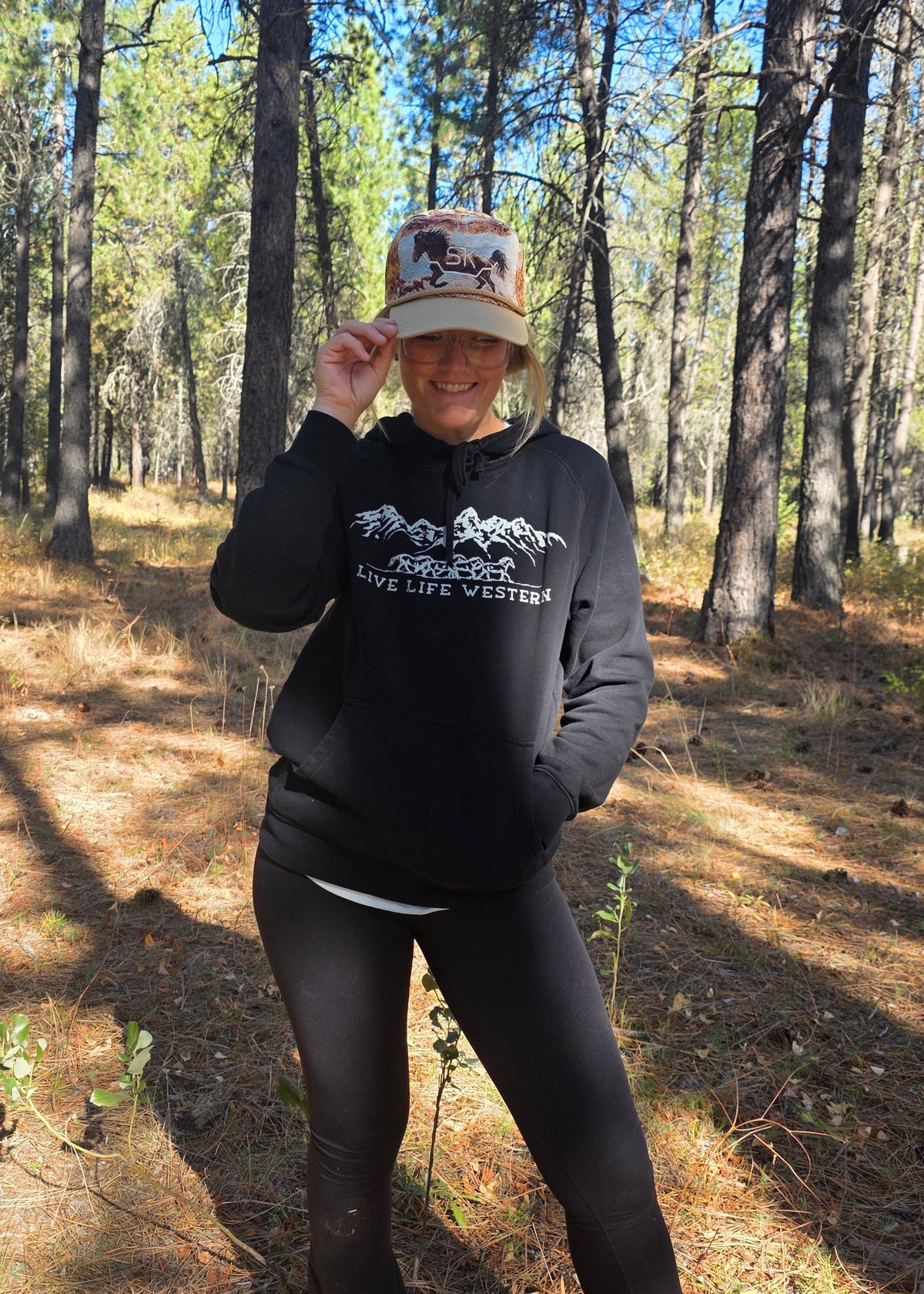 Wild Horses Tapestry Hat