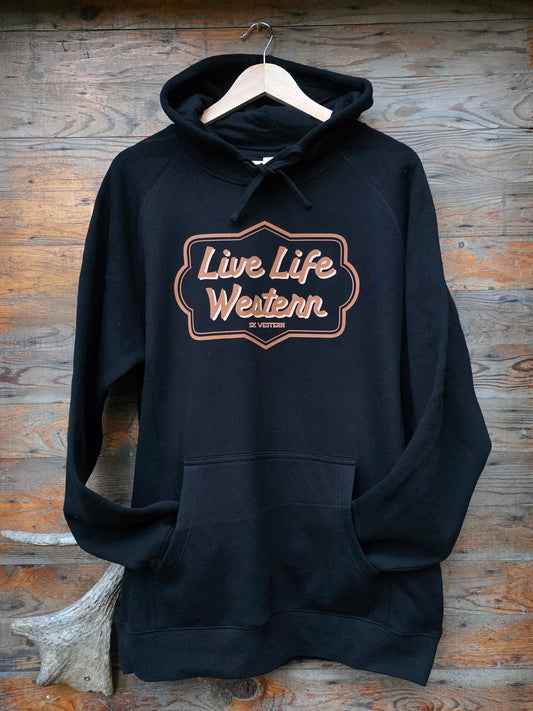 Live Life Western Hoodie
