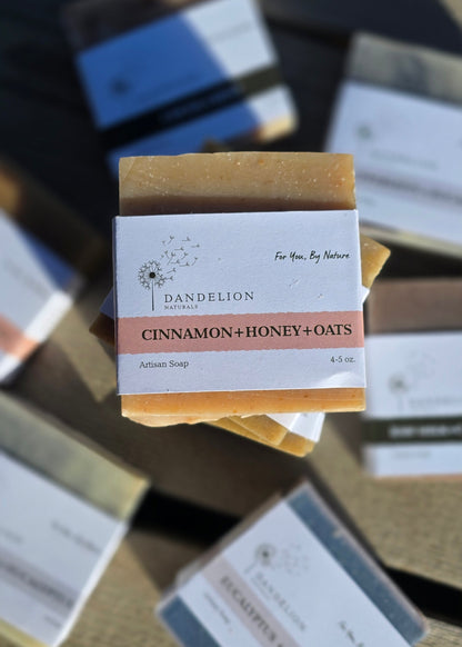 Cinnamon Honey Oats Bar Soap | All Natural Artisan Soap Bar