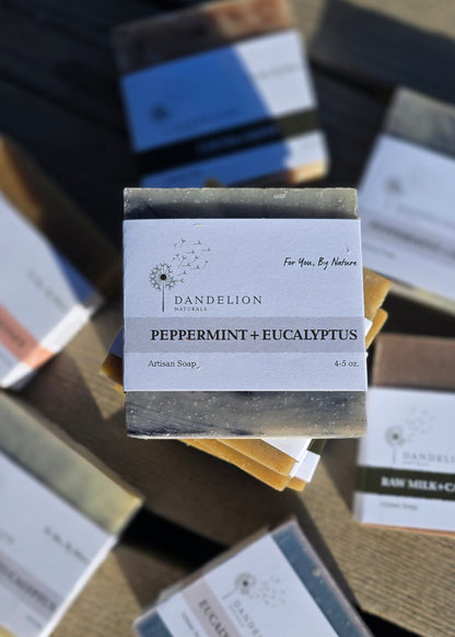 Peppermint & Eucalyptus Bar Soap | Essential Oil Soap Bar