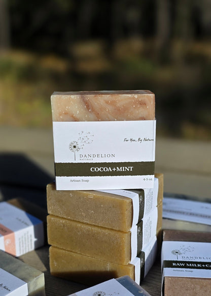 Cocoa + Mint Bar Soap| Cold Process Soap Bar